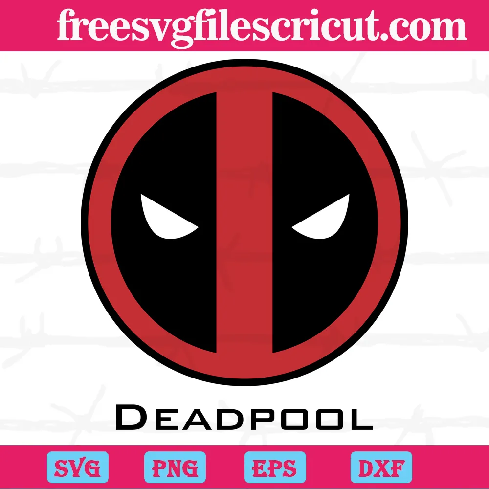 Silhouette Deadpool Logo Svg