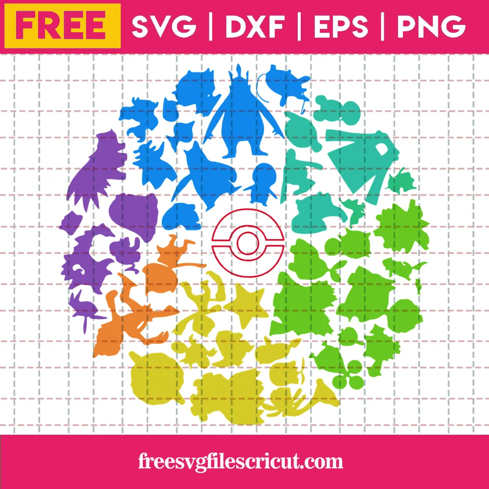 Pokemon SVG Bundle, 100+ Design Cartoon SVG PNG EPS DXF PDF Digital  Download LF6MHL04 - Package SVG