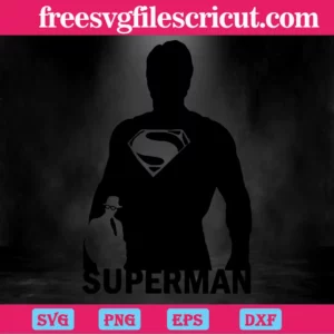 Superman, Svg Png Dxf Eps Digital Download Invert