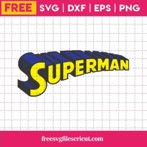 Superman Text Svg Free