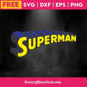 Superman Text Svg Free Invert
