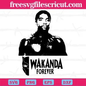Wakanda Forever Black Panther Svg
