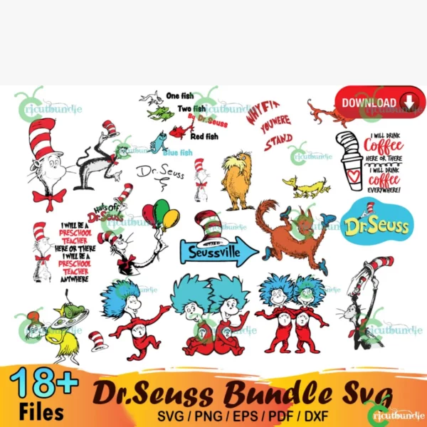 18+ Dr Seuss Bundle Svg