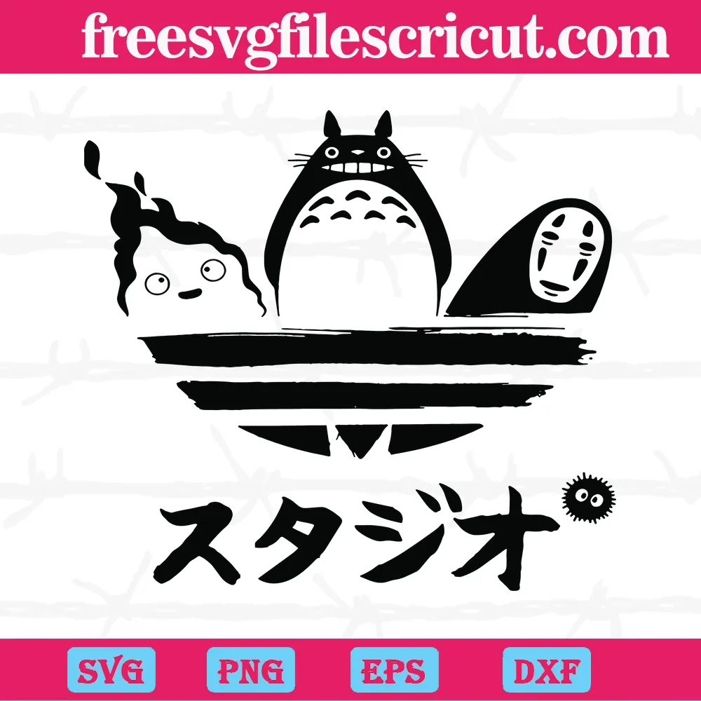 Studio Ghibli Bundle Svg Files For Silhouette Files For Cricut Svg Dxf Eps  Png Instant Download  Studio ghibli tattoo Ghibli tattoo Studio ghibli  art
