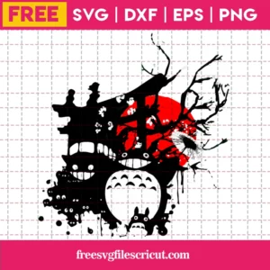 Anime My Neighbor Totoro Halloween Free Svg File For Commercial Use