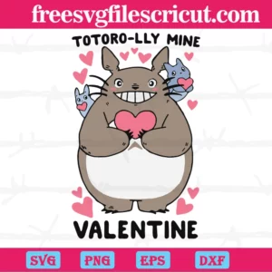 Anime Totoro-Lly Mine Valentine Heart, Scalable Vector Graphics