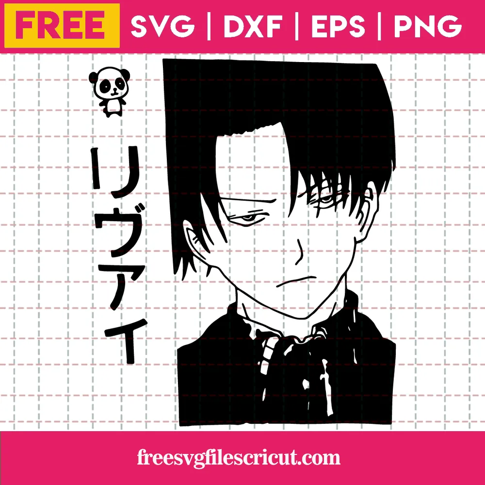 Attack On Titan Levi Ackerman Silhouette Svg Free