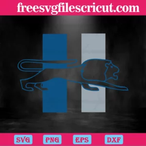 Authentic Street Signs Detroit Lions 1934 Retro Team Logo, Svg Png Dxf Eps Invert
