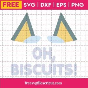 Bluey Oh Biscuits, Free Svg Images For Commercial Use Invert