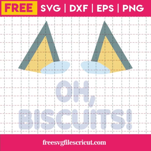 Bluey Oh Biscuits, Free Svg Images For Commercial Use Invert