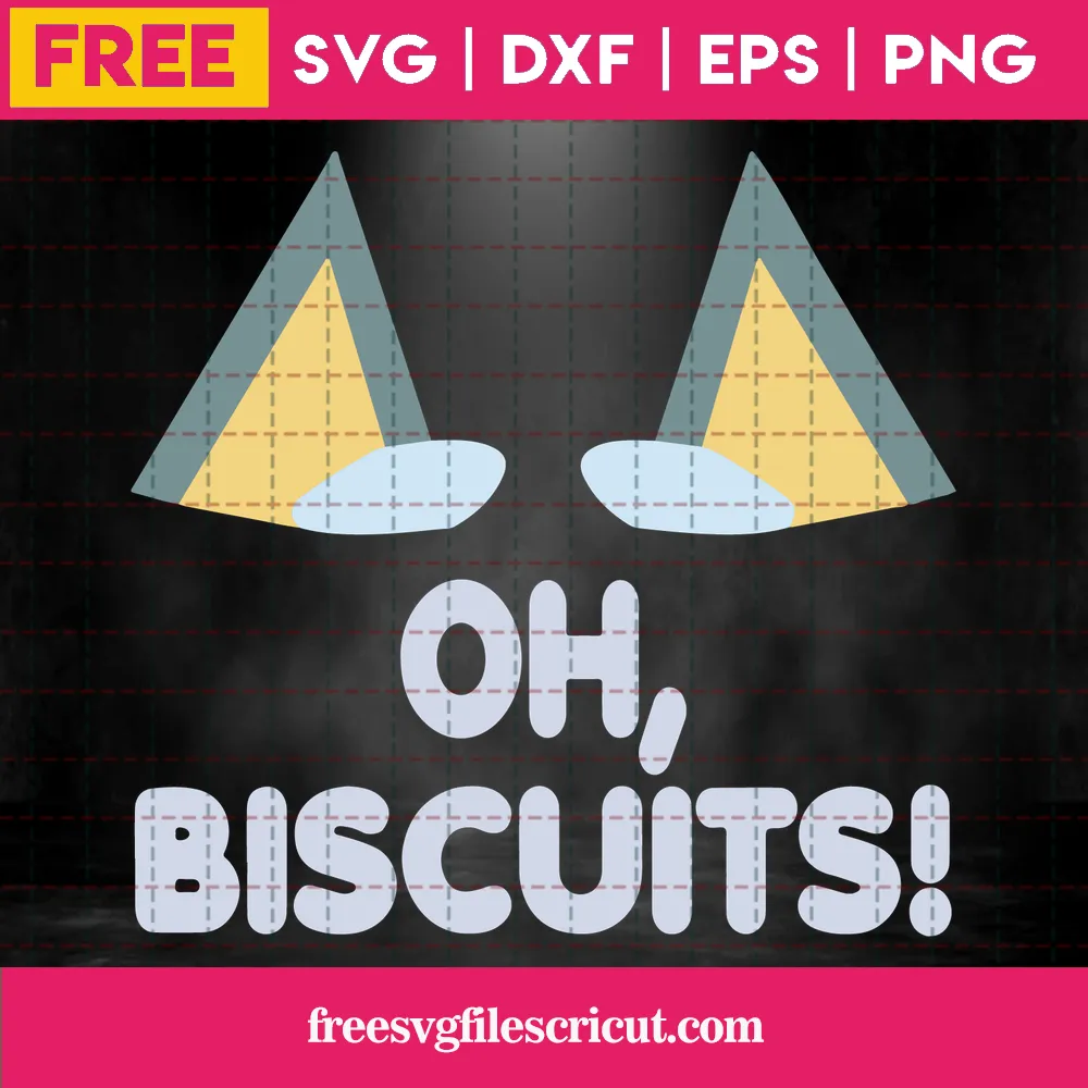 Bluey Oh Biscuits, Free Svg Images For Commercial Use