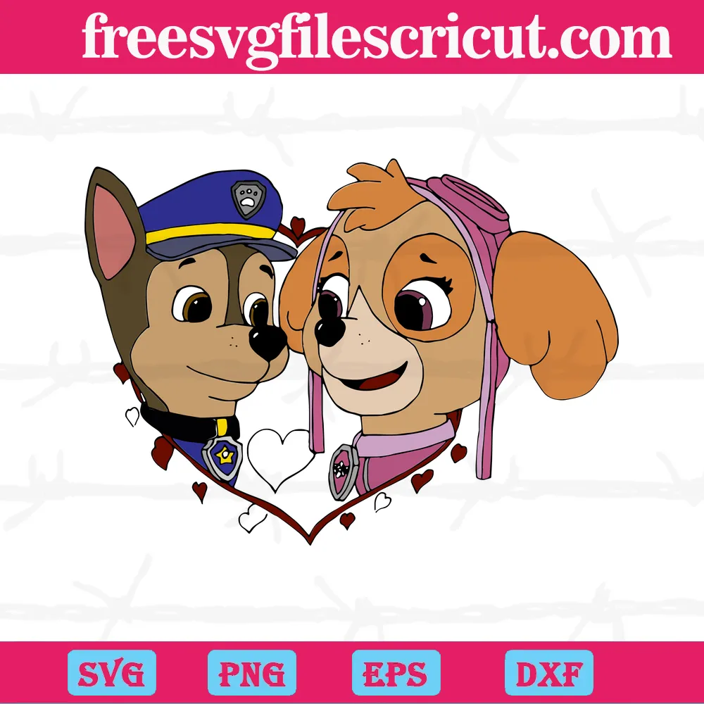 Chase And Skye Paw Patrol Svg