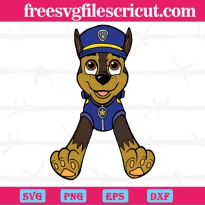Chase Paw Patrol, Svg Png Dxf Eps