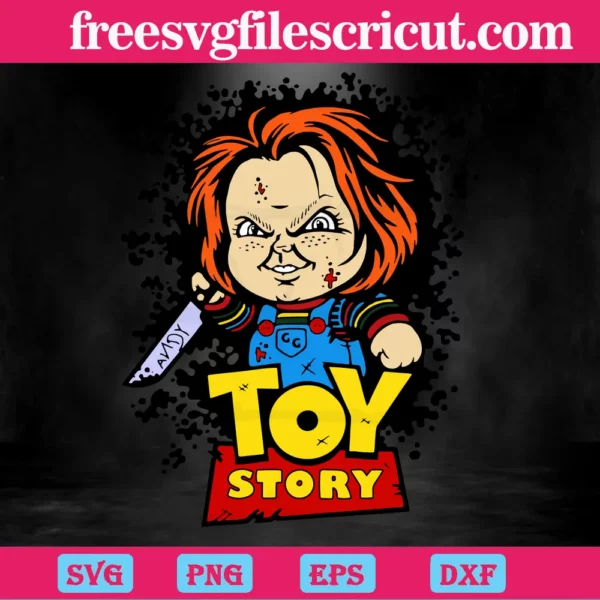 Chucky Toy Story Svg Invert