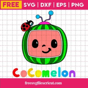 Cocomelon Logo Svg Silhouette Free