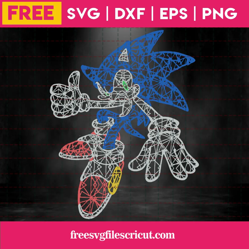 Sonic Face SVG, PNG, DXF Instant download files for Cricut Design Space,  Silhouette, Cutting, Printing, or more