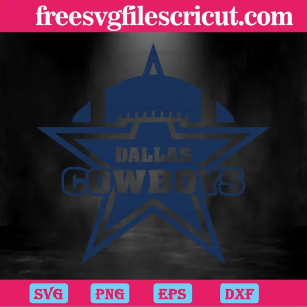Dallas Cowboys Star Layers Svg Png Dxf Eps Cricut Invert