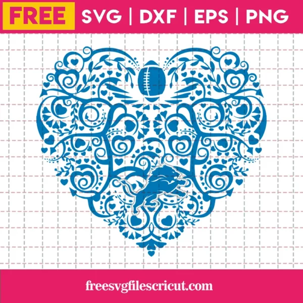 Detroit Lions SVG PNG DXF EPS - free svg files for cricut