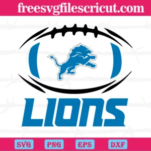 Detroit Lions Nfl Football Teams, Cutting File Svg