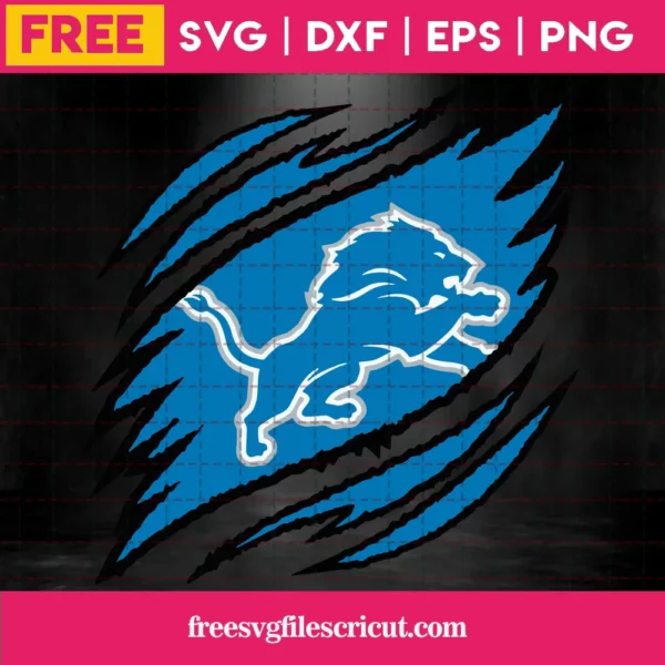 Detroit Lions Svg Silhouette Free, Svg Png Dxf Eps Cricut - free svg