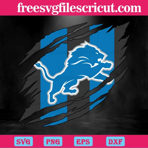 Detroit Lions Torn Nfl Super Bowl, Digital Download Invert