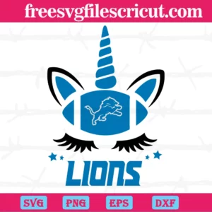 Detroit Lions Unicorn Football Team Super Bowl, Scalable Vector Graphics