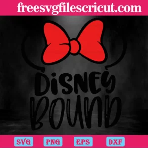 Disney Bound, Svg Png Dxf Eps Cricut Files Invert