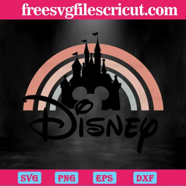 Disney Castle, Layers Svg Invert
