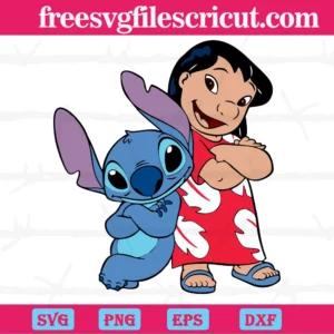 Disney Lilo And Stitch, Svg Png Dxf Eps Cricut Silhouette