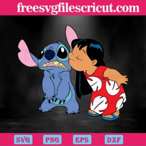 Disney Lilo And Stitch, Svg Png Dxf Eps Designs Download Invert