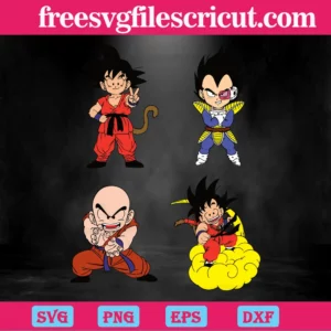 Dragon Ball Z Bundle Svg Invert