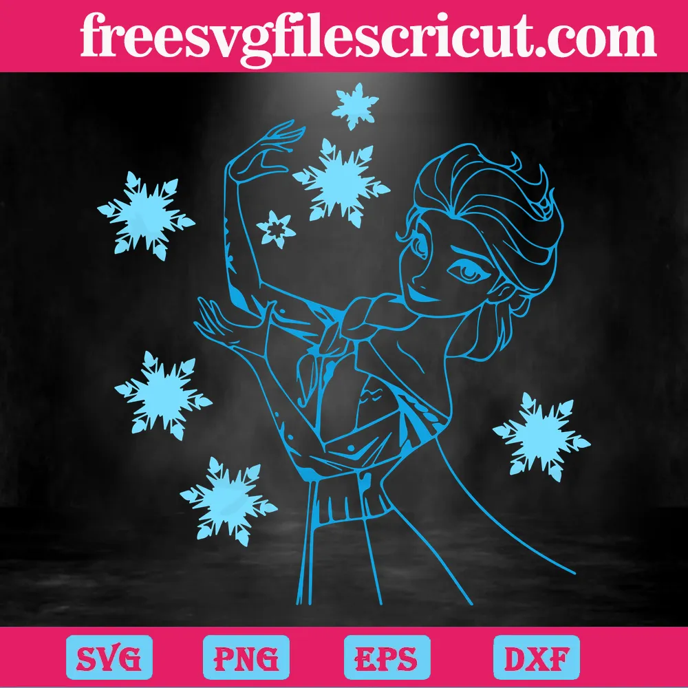 Elsa Frozen Snowflake Svg - free svg files for cricut