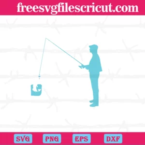 Father'S Day Fishing Svg Illustrations Invert