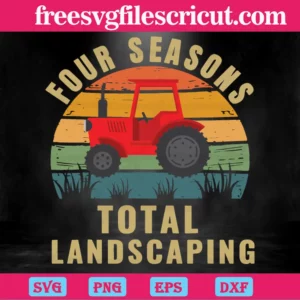 Four Seasons Total Landscaping Layered Svg Invert