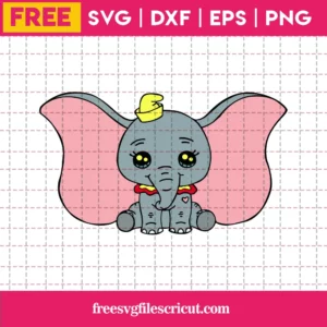 Free Cricut Baby Dumbo Svg Invert