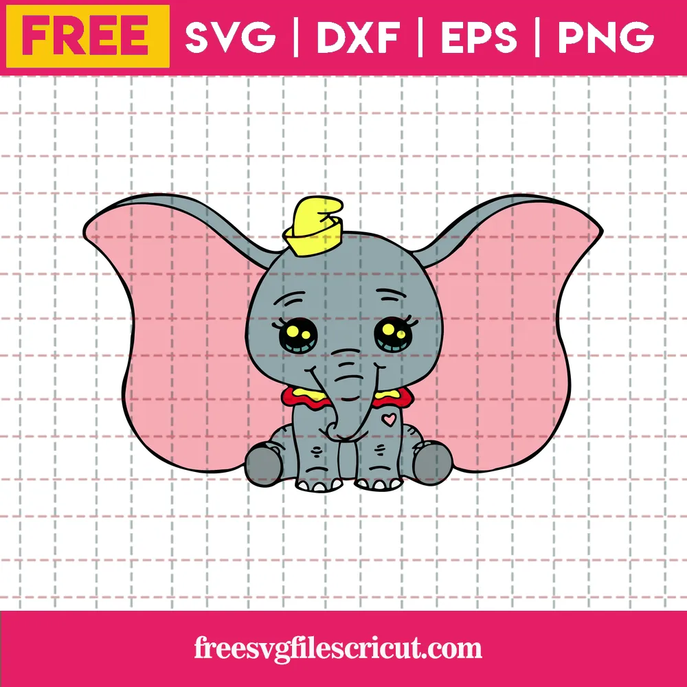 Free Cricut Baby Dumbo Svg