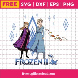Frozen 2 Anna, Elsa, Bruni Svg Free