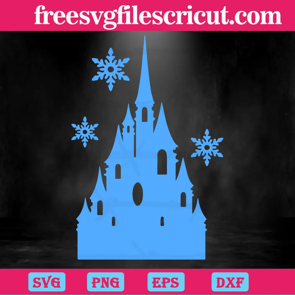 Frozen Castle Cricut Space Design Format and Studio Format for Silhouette  Cameo Editable 