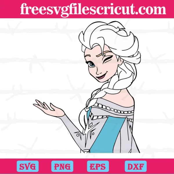 Frozen Queen Elsa Svg Invert