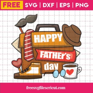 Happy Fathers Day Silhouette Svg Free