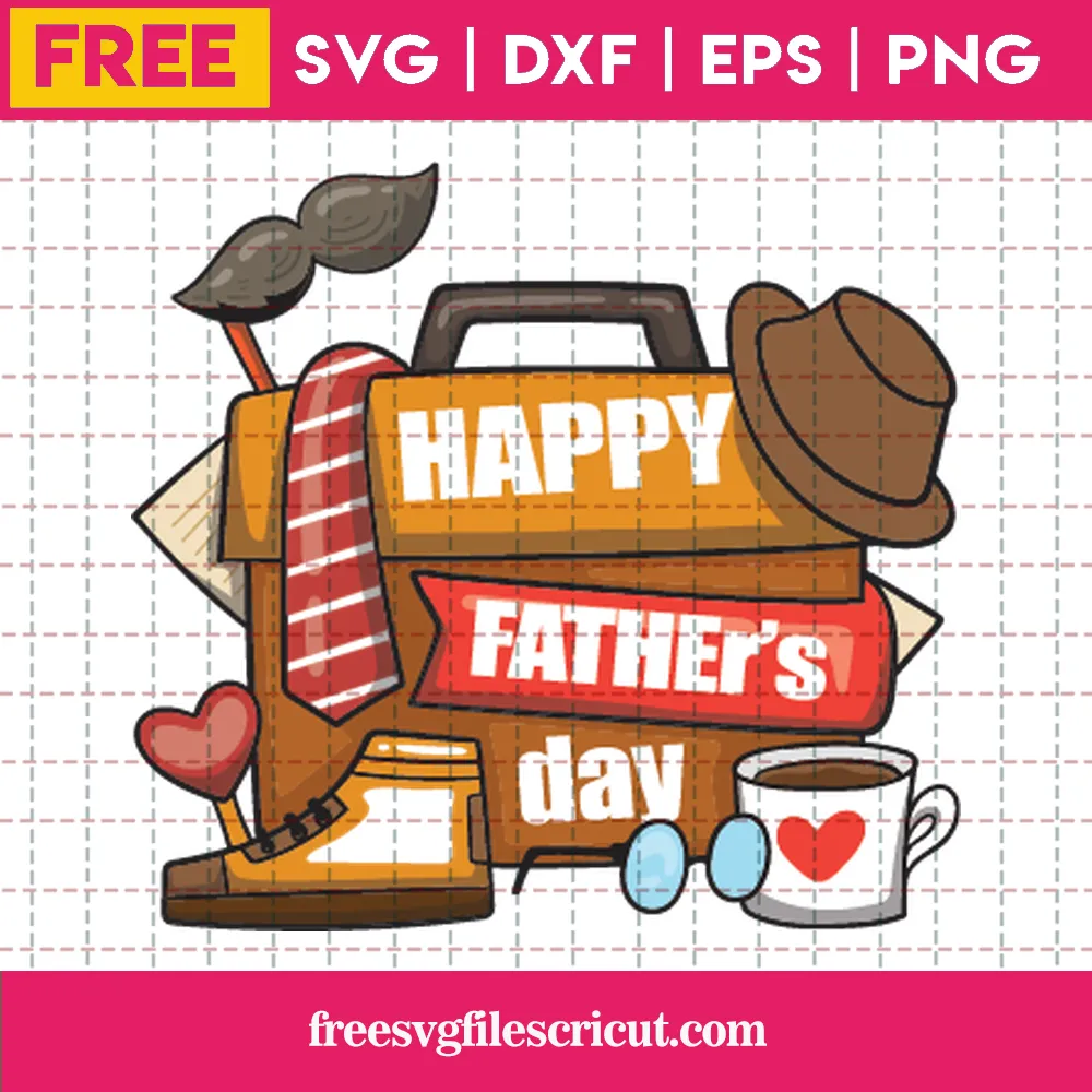 Happy Fathers Day Silhouette Svg Free