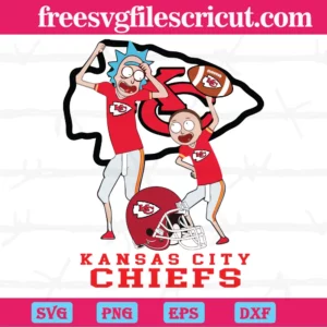 Hot Rick And Morty Kansas City Chiefs, Svg Cutting Files
