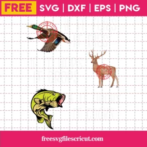 If It Flies It Dies It Hops It Drops It Hooks It Cooks Hunting And Fishing Digital Svg File Free Invert