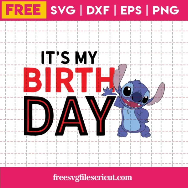 It'S My Birthday Cricut Stitch Svg Free