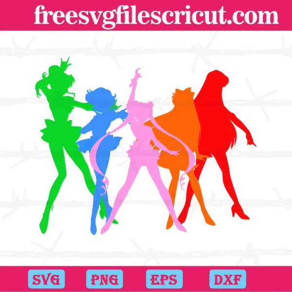Japanese Anime Sailor Moon, Svg Png Dxf Eps