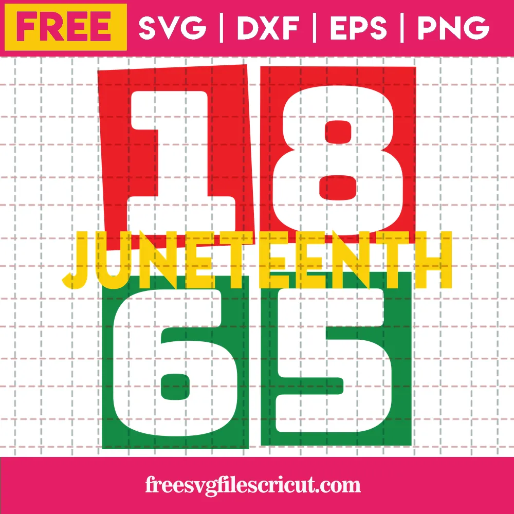Juneteenth Day 1865 Silhouette Svg Free