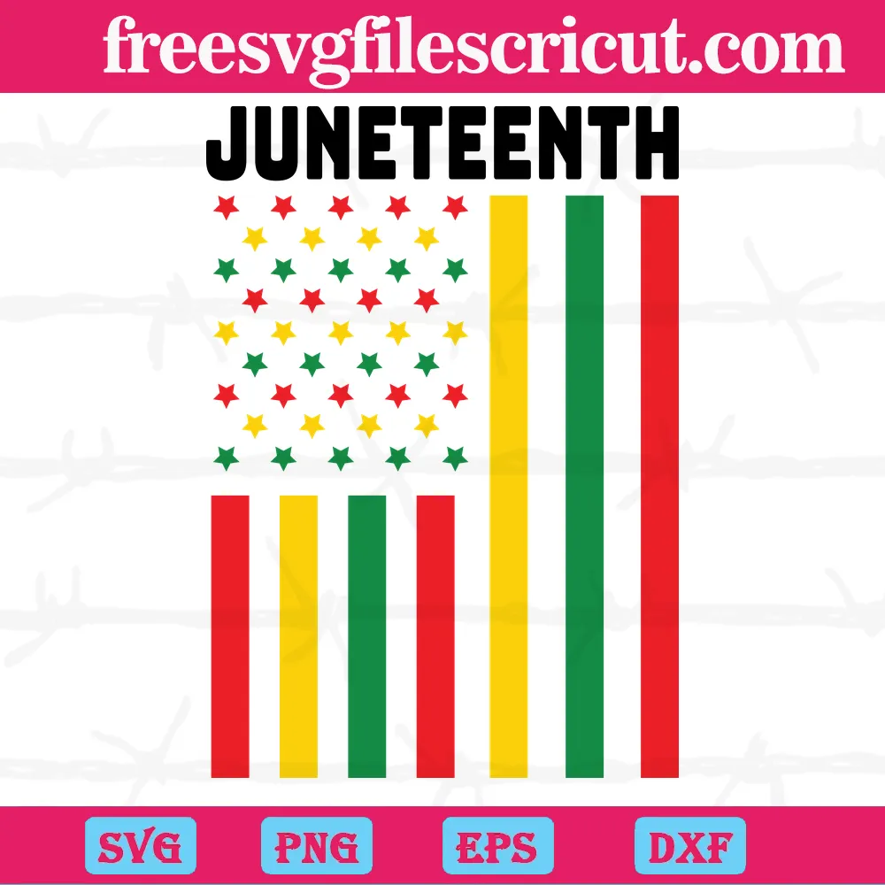 Juneteenth Flag Sublimation Vector Files Svg