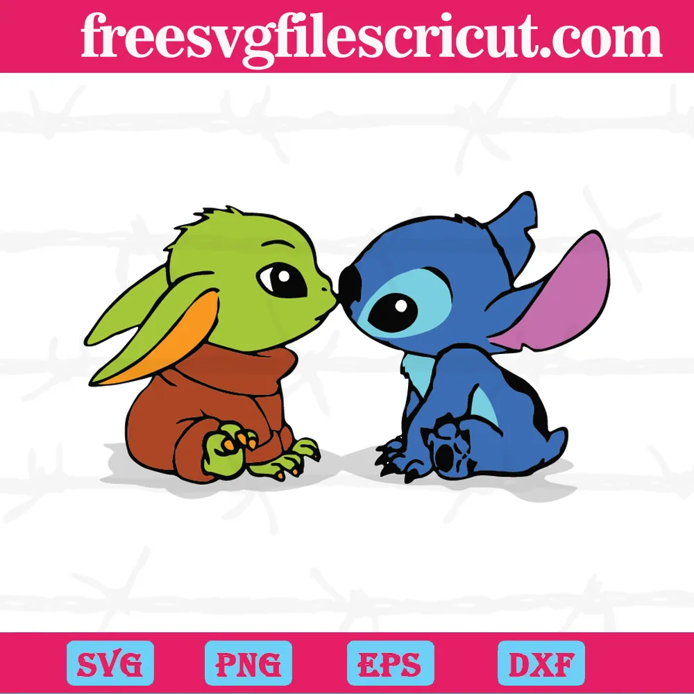 Cute Stitch Design SVG, Baby Stitch svg, Disney Svg Digital File