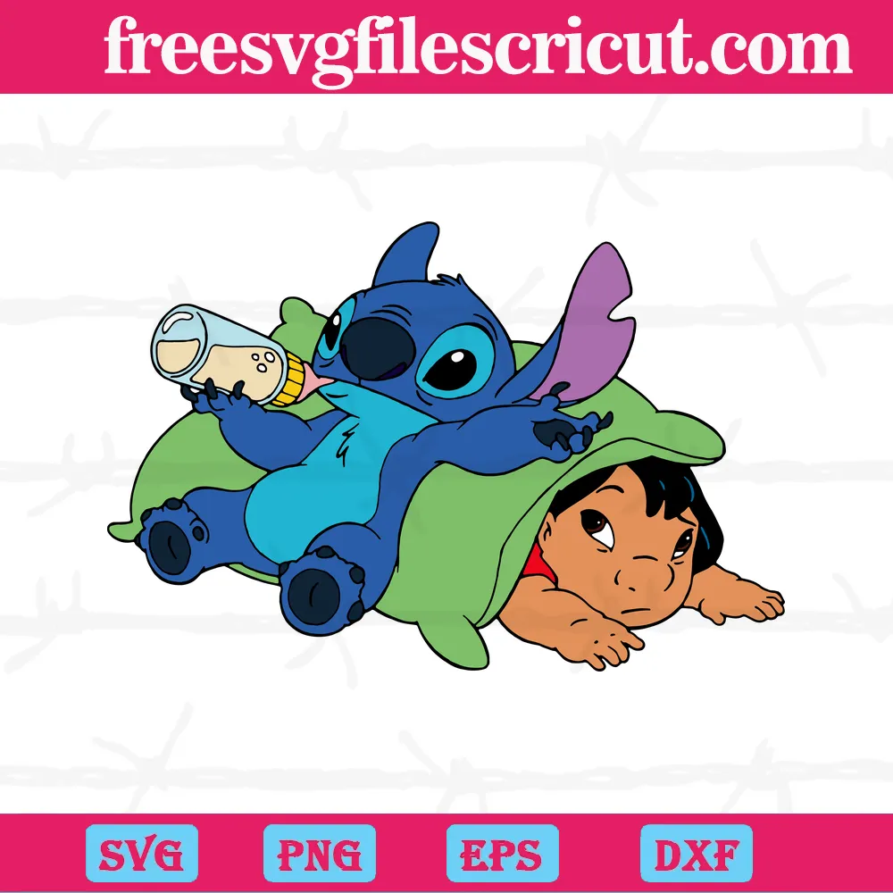 Lilo And Stitch, Svg Png Dxf Eps