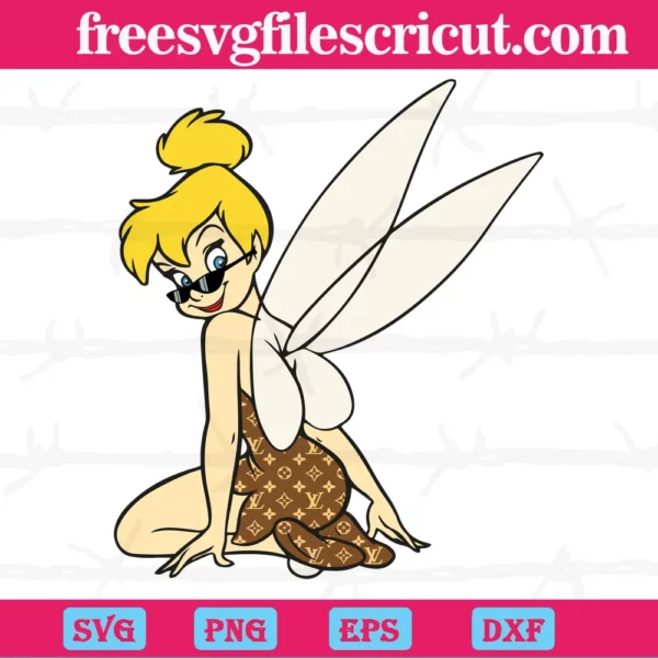 Louis Vuitton Tinkerbell, Laser Cut Svg Files Invert